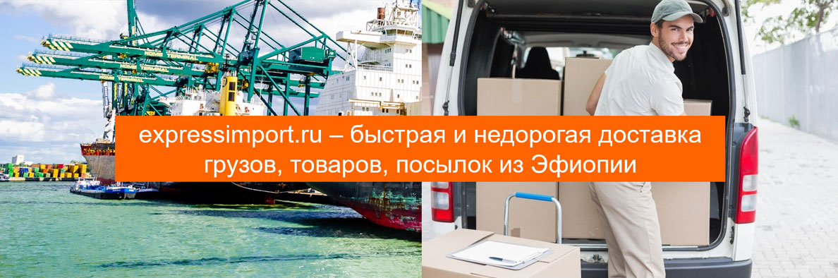 Доставка грузов из Эфиопии в Россию, товаров, посылок
